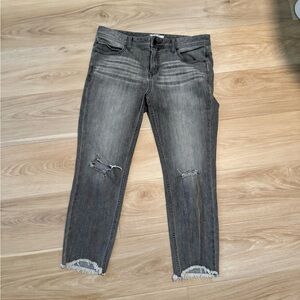 Free People Greg cropped distressed Jean